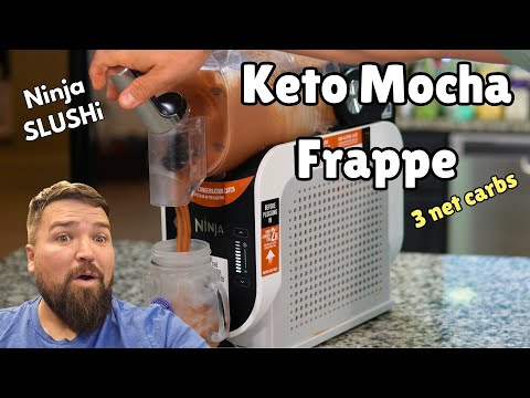 Видео: Кето-мокка-фраппе | Рецепт потрясающего ниндзя-слюши! Простой низкоуглеводный фраппучино