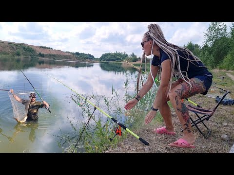 Видео: Рыбалка с женой с ночёвкой! Такого никто не ожидал!