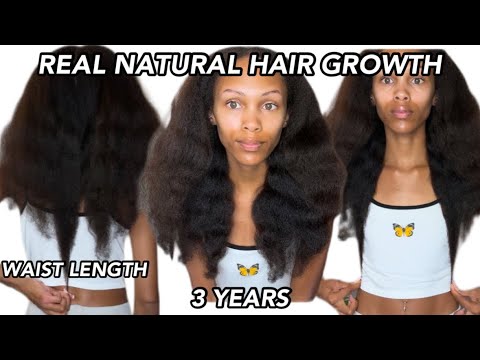 Видео: РЕАЛЬНЫЙ естественный рост волос до талии за 3 года | Обновление и цели по уходу за волосами на 2...