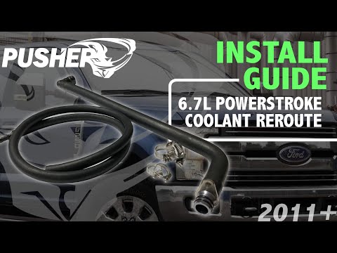 Видео: Установка толкателя — система перенаправления охлаждающей жидкости Ford 6,7 л