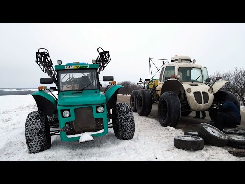 Видео: Сравнение самоходного опрыскивателя "Водолей" с "РОСА"