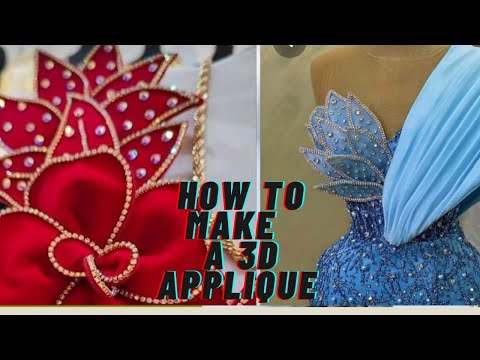 Видео: КАК СДЕЛАТЬ 3D АППЛИКАЦИЮ НА ПЛАТЬЕ