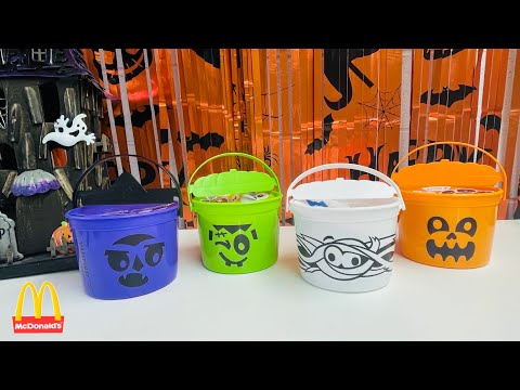 Видео: Хэппи Мил от McDonald’s BOO Buckets! 👻🎃Все 4! Октябрь 2023! В сравнении с прошлым годом! #boobuckets