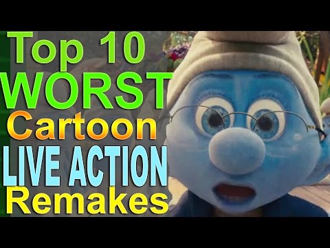 Видео: Топ 10 худших мультфильм живого действия Римейки