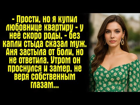 Видео: — Прости, но я купил любовнице квартиру — у неё скоро роды, — без капли стыда сказал муж. Аня...
