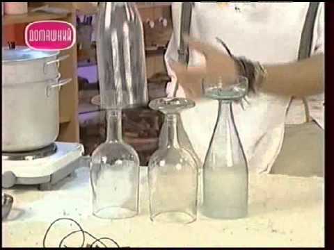 Видео: Декоративные страсти с Маратом Ка 2007 Фужер из бутылки