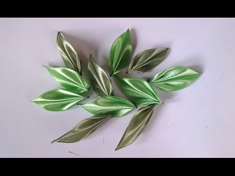 Видео: Красивый острый листик Канзаши