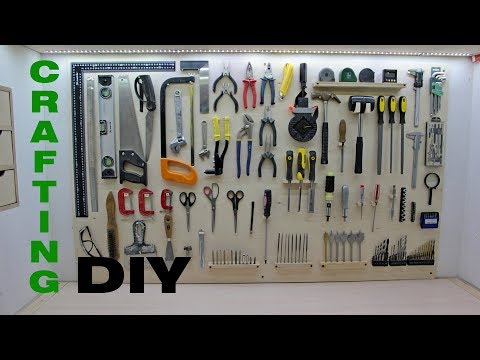 Видео: DIY. Обустройство мастерской №2. Удобная панель с инструментами. Workshop upgrade. Cool Tool Wall.