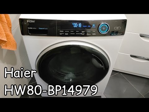 Видео: Haier HW80-BP14979 8kg | Обзор стиральной машины