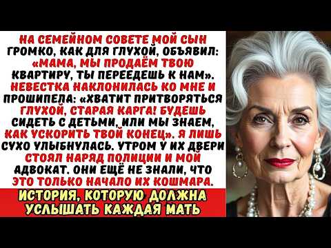 Видео: «Хватит притворяться глухой, старая карга!» — прошипела невестка, не зная, что...