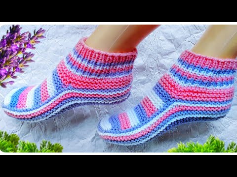 Видео: 👌УЮТНЫЕ ДОМАШНИЕ СЛЕДКИ НА ДВУХ СПИЦАХ. Подробный мастер класс