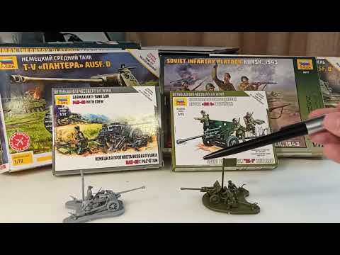 Видео: Солдатики! Противотанковые пушки с расчётами!