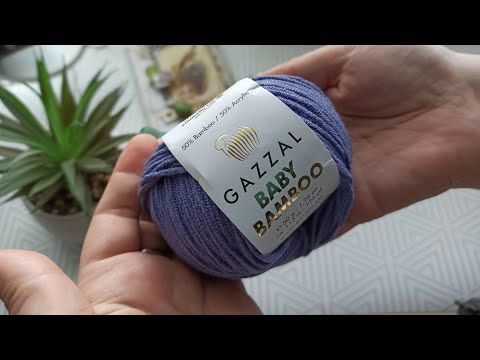 Видео: Обзор на пряжу Gazzal Baby Bamboo