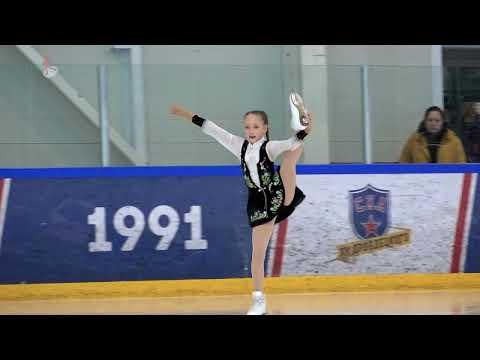 Видео: Анастасия Турова, 8 лет.  1 юношеский разряд по фигурному катанию. 2 место