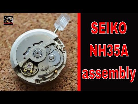Видео: Сборка часового механизма SEIKO NH35 известных микробрендов