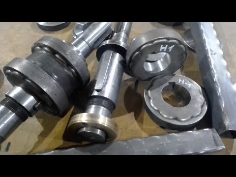 Видео: Ролики "колотая или битая грань" для трубы.