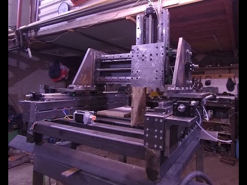 Видео: Фрезерный станок с ЧПУ на сварной раме. Часть 4.  Установил ШВП. Собрал ось Z.
