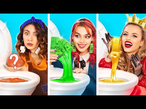 Видео: Бедная vs богатая vs мега богатая тройняшки! Кто нарисует лучше?
