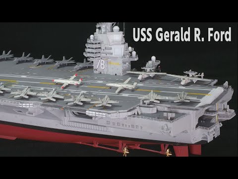 Видео: USS Gerald R. Ford / 🇺🇸 Авианосец // 1:700 модель корабля