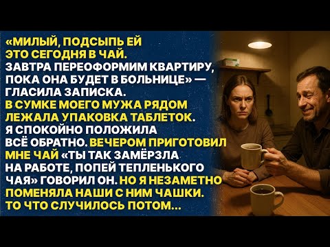 Видео: Я нашла в сумке мужа записку и таблетки которыми он хотел меня отравить. Но я его обыграла