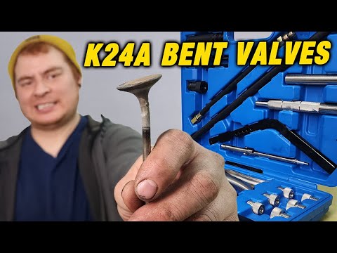Видео: Как заменить погнутый клапан с помощью инструмента для сжатия пружин клапана