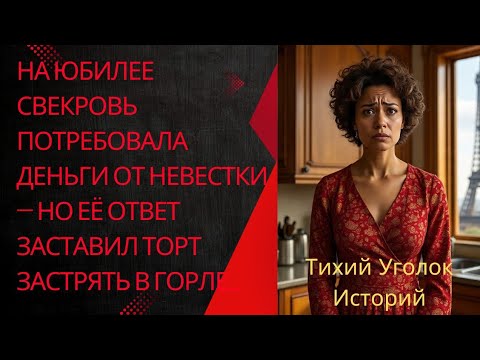 Видео: На юбилее свекровь потребовала деньги от невестки — но её ответ заставил торт застрять в горле…
