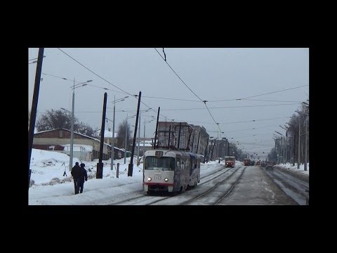 Видео: Ижевский трамвай. Авария 15.02.2014