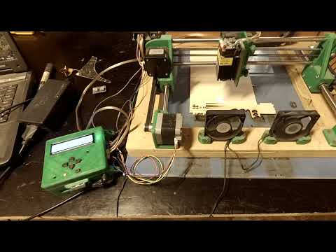 Видео: Автономник грбл лазерного гравёра для Бориса.