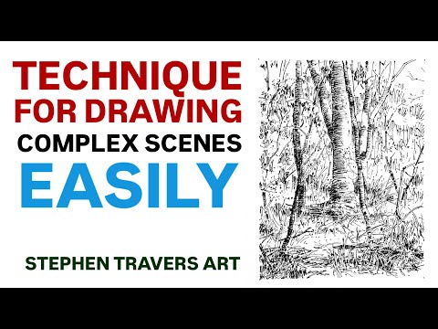 Видео: Секрет ЛЕГКОГО рисования сложных сцен
