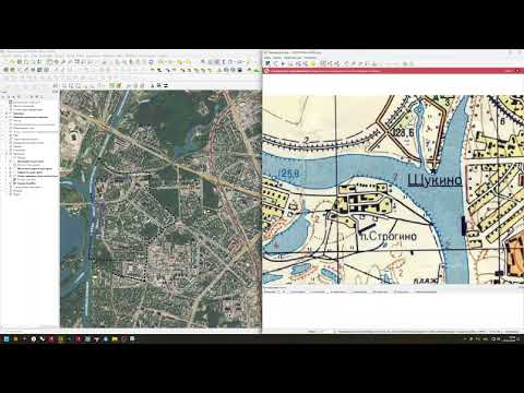 Видео: Как привязать растровое изображение в карте Qgis [спин-офф]