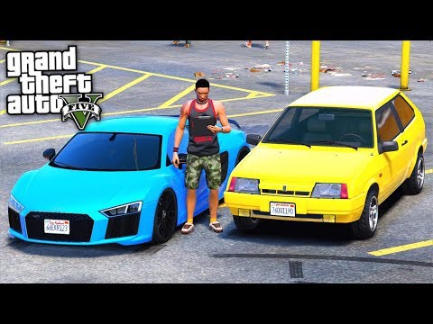 Видео: БИТВА АВТОУГОНЩИКОВ В GTA 5 - АУДИ Р8 ПРОТИВ ВАЗ 2108 ЧТО ЖЕ ДОРОЖЕ АХАХА! ⚡ГАРВИН