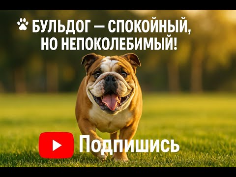 Видео: 💂‍♂️ АНГЛИЙСКИЙ БУЛЬДОГ — СИЛА И ДОБРОТА В ОДНОМ!🐾
