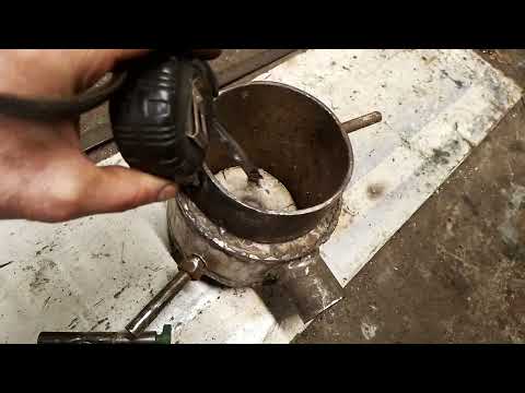 Видео: горелка на отработке