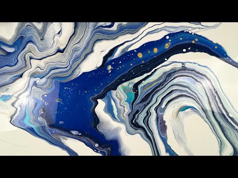 Видео: Спасаясь от катастрофы: Жидкое искусство пошло не так — Акриловая заливка в открытом стаканчике