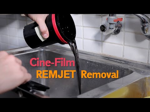 Видео: Удаление слоя Remjet с кинопленки