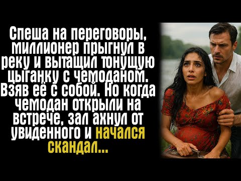 Видео: Спеша на переговоры, миллионер прыгнул в реку и вытащил тонущую цыганку с чемоданом. Взяв её...