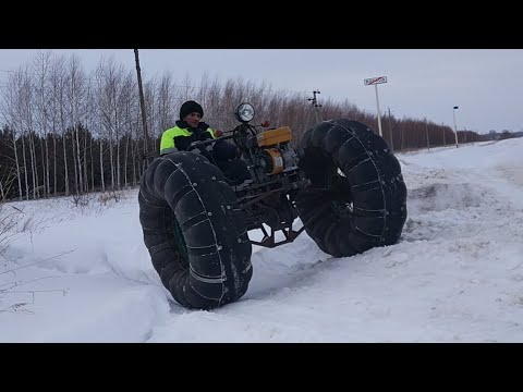 Видео: Каракат из мотоблока по буеракам и косогорам