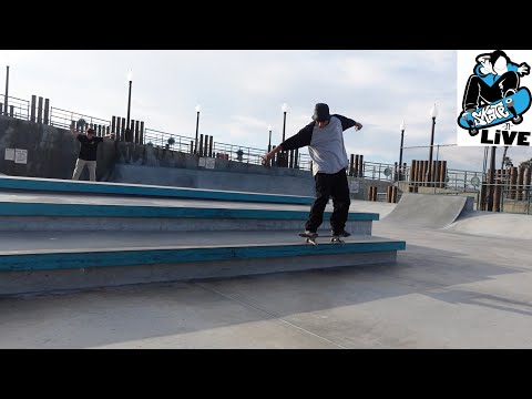 Видео: Развлекательная сессия в скейт-парке Редондо-Бич