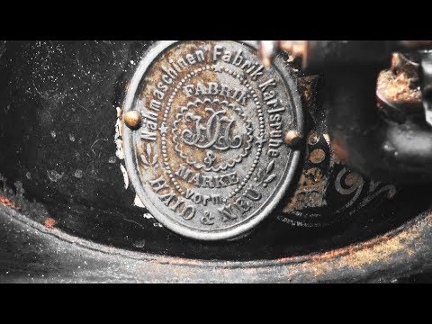Видео: Старинный "немец" (копия Зингер-127)
