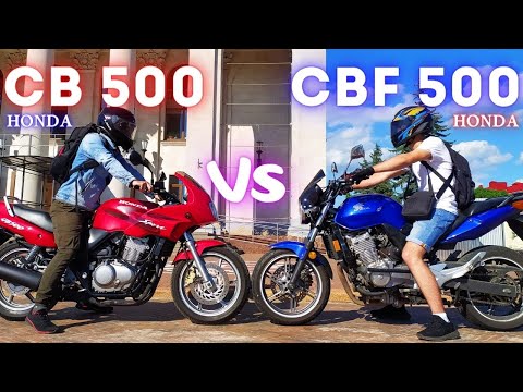 Видео: Гонка та порівняння Honda CB 500 vs Honda CBF500