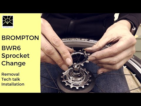 Видео: Звездочки Brompton BWR 6 скоростей
