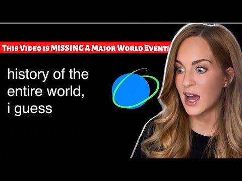 Видео: История всего мира, я полагаю | Ирландская девушка впервые реагирует