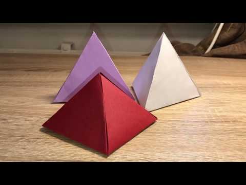 Видео: Изготовление 3D пирамиды. Трёхугольная пирамида и четырёхугольная пирамида
