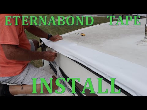 Видео: Очистите крышу вашего автодома и добавьте защиту от протечек с помощью ленты ETERNABOND!!