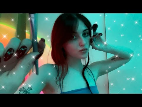Видео: АСМР поглажу тебя кисточками 🤍✨ 