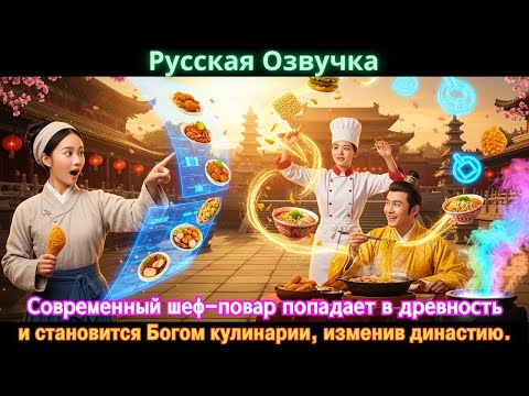 Видео: Современный шеф-повар попадает в древность и становится Богом кулинарии, изменив династию. #дорама