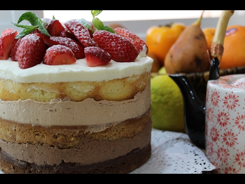 Видео: Рецепт- Бисквитный торт "Три шоколада"