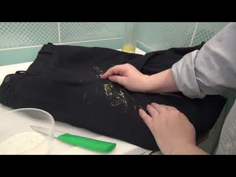 Видео: Краска на одежде??! Выведем пятна краски на раз, два.