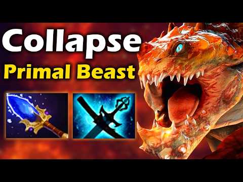 Видео: Коллапс на Новом Праймал Бисте против Яторо - Collapse Primal Beast 7.36 ДОТА 2