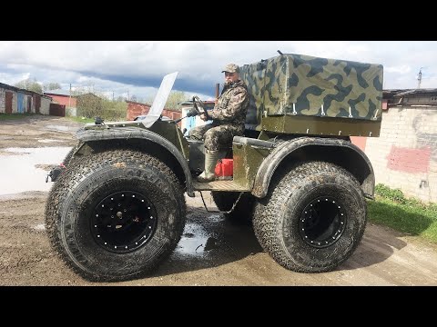 Видео: 30 вездеход АГРЕССОР от дяди Вовы из Вологды. "Мент 35" построил новый вездеход.